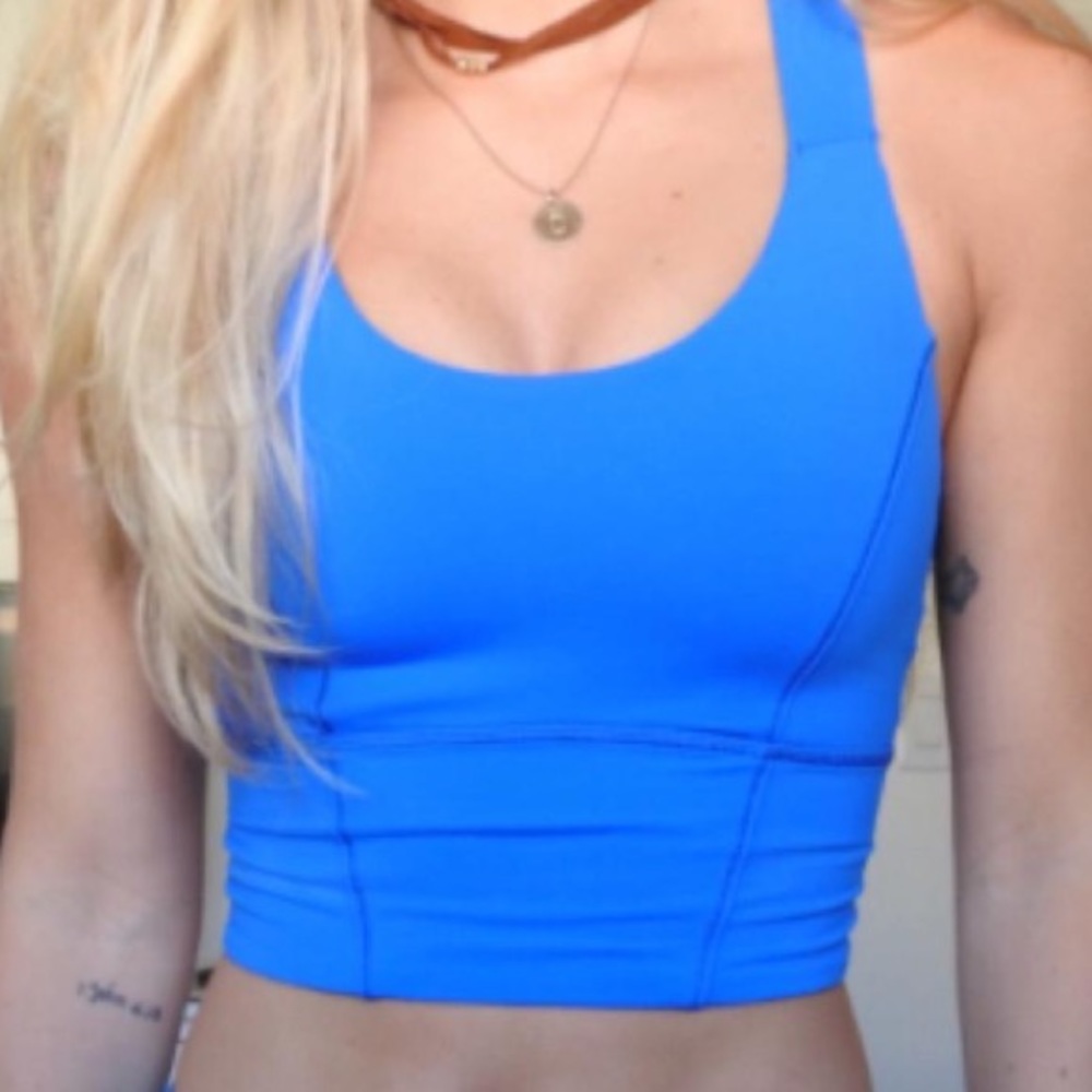 Beat the Heat bra blue lululemon size 6 EUC - Picture 6 of 8